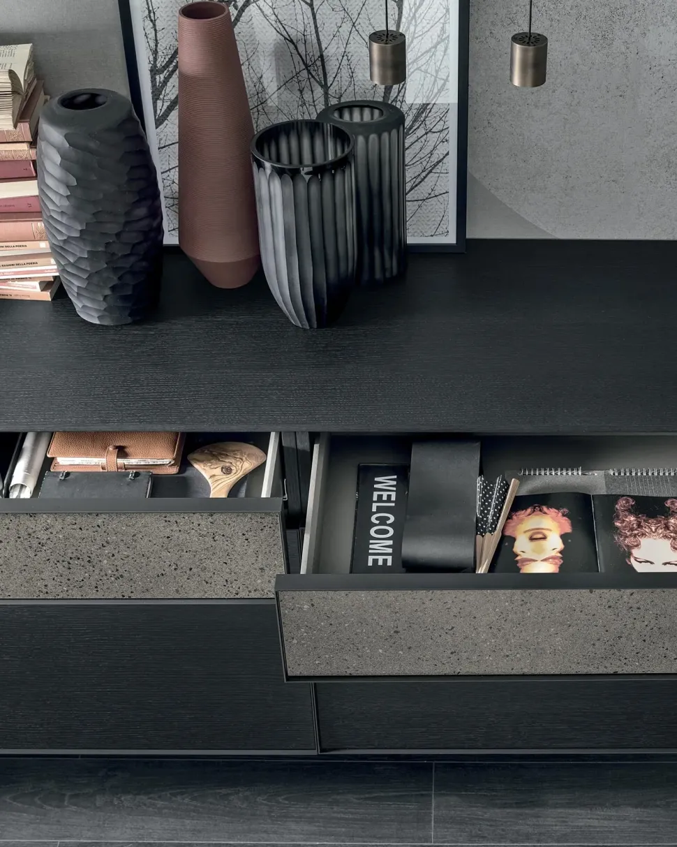 Madia in stile moderno A02 vinci di Tomasella a prezzo Outlet