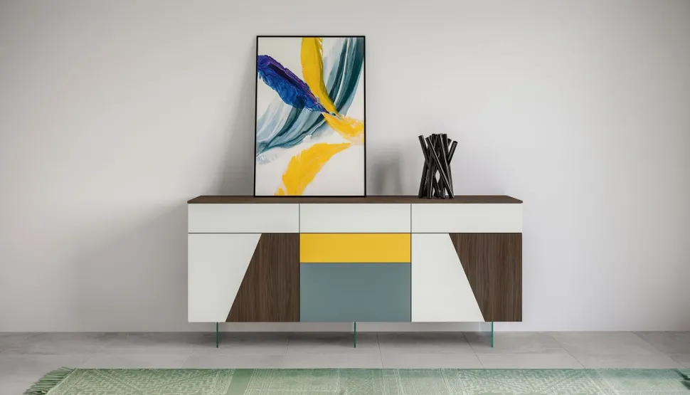 Madia in stile moderno Md32g di Giessegi in Offerta Outlet