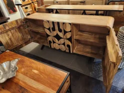 Madia Madia nagoya etnica vintage industrial black e wood  in offerta  in stile design di Outlet etnico in Offerta Outlet