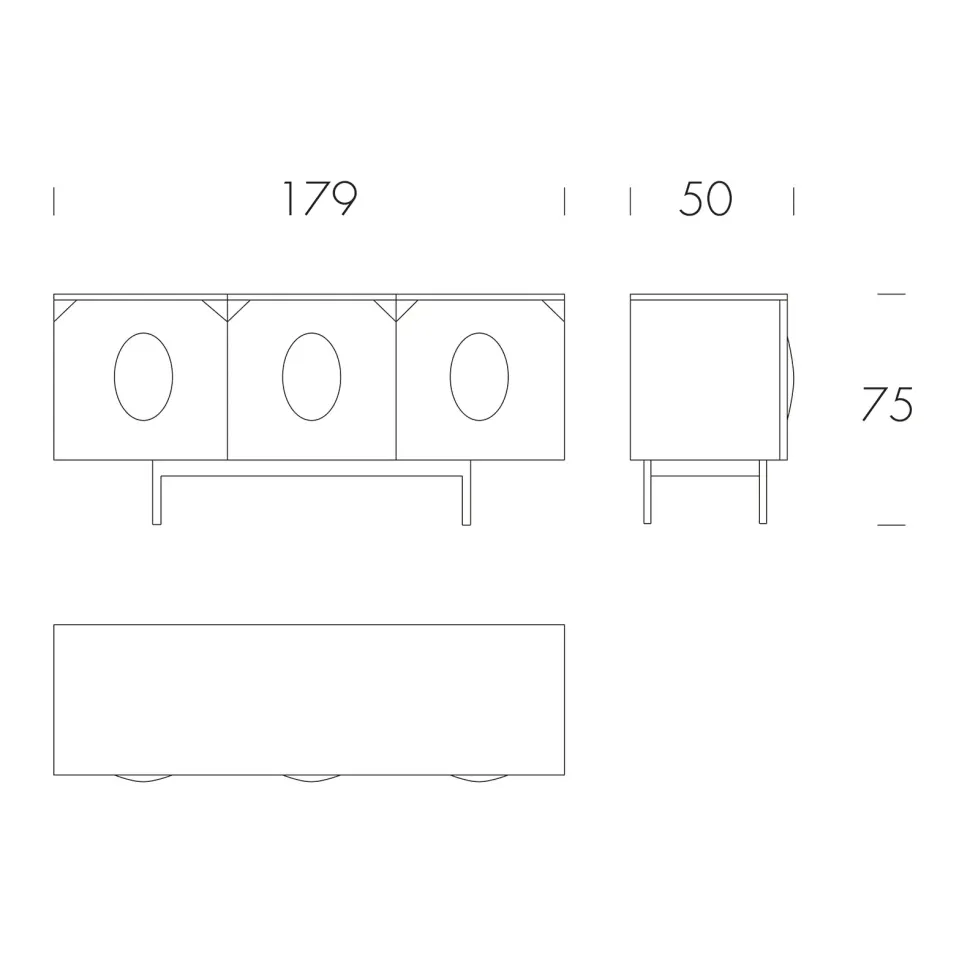 Madia modello 1 madia hopper tonin casa spedibile di Tonin casa a PREZZI OUTLET