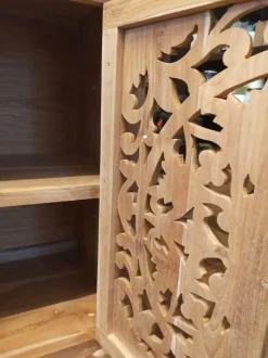 Madia modello Credenza oriente teak 160 di Outlet etnico a prezzo scontato