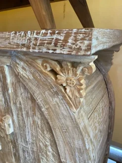 Madia modello Madia credenza teak sbiancata 120 140 cm di Outlet etnico a prezzo Outlet