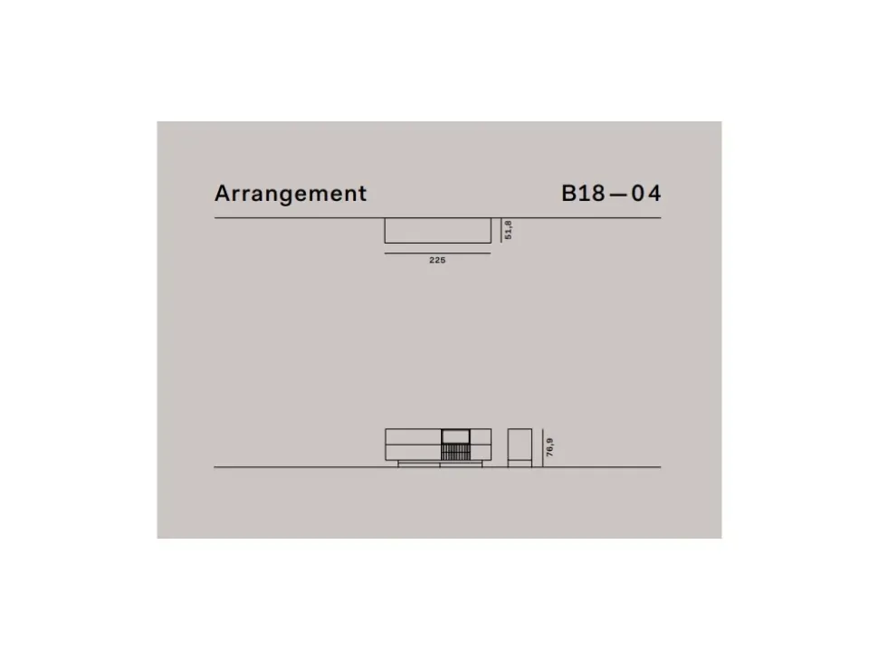 Madia Novamobili in legno Overview b18-04 a prezzo Outlet