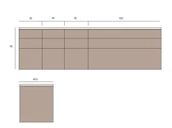 Madia Sabbia  in stile design di Novamobili in Offerta Outlet