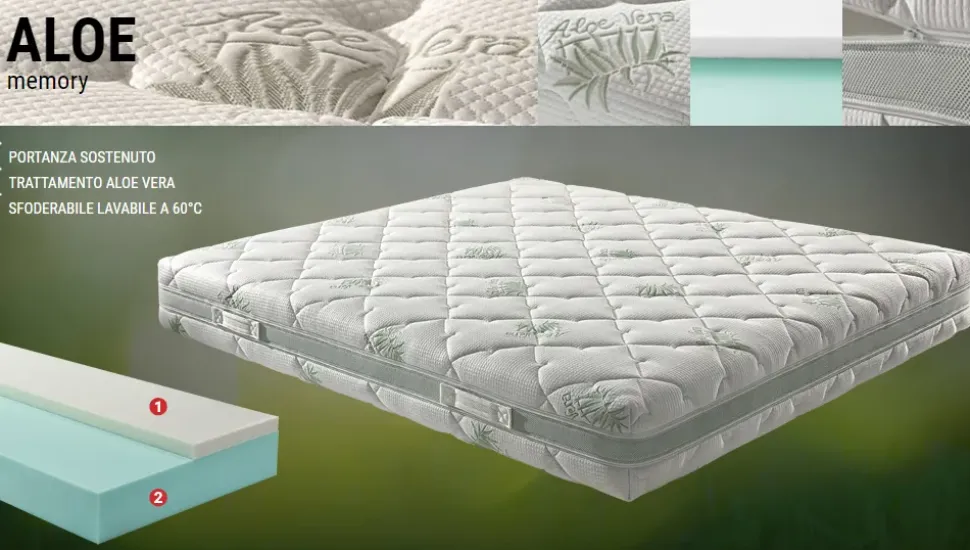 Materasso Aloe Ideare memory a prezzo ribassato