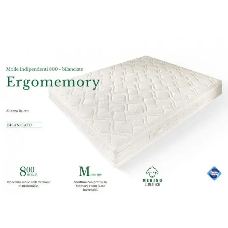 Materasso Doimo armonie del sonno Ergomemory molle insacchettate a prezzo ribassato