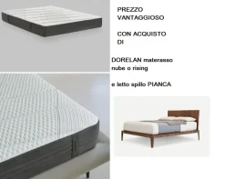 Materasso Dorelan Rising materasso e letto spillo pianca SCONTATO