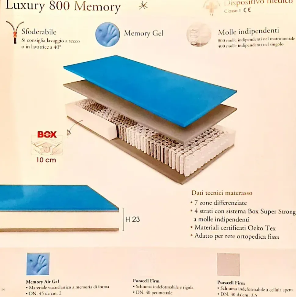 Materasso Luxury molle insacchettate Artigianale