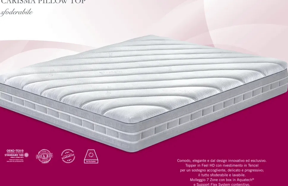 Materasso Manifattura falomo Carisma pillow top molle insacchettate a prezzo ribassato