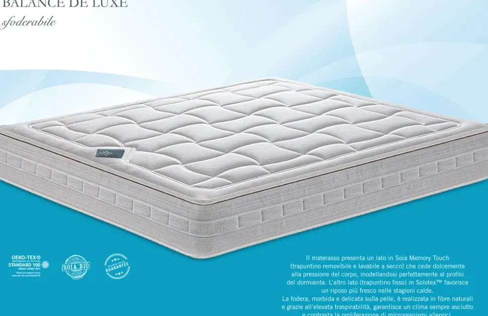 Materasso Manifattura falomo Balance de luxe molle insacchettate a prezzo scontato