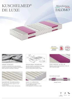 Materasso matrimoniale Manifattura falomo Kuschelmed de luxe con forte sconto
