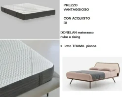 Materasso Rising materasso e letto trama pianca molle insacchettate  Dorelan