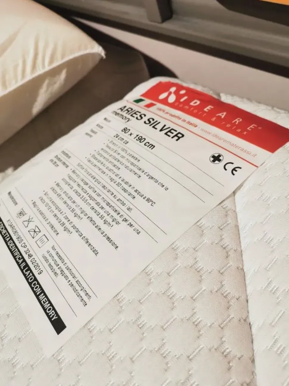 Materasso singolo Ideare Aries silver a prezzi convenienti