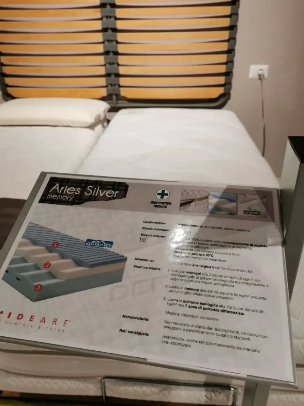 Materasso singolo Ideare Aries silver a prezzi convenienti