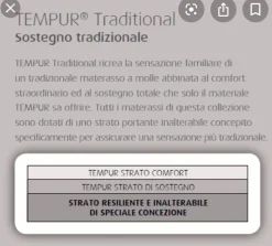 Materasso Tempur Tempur sentation traditional nuovi a prezzi mai visti SCONTATO