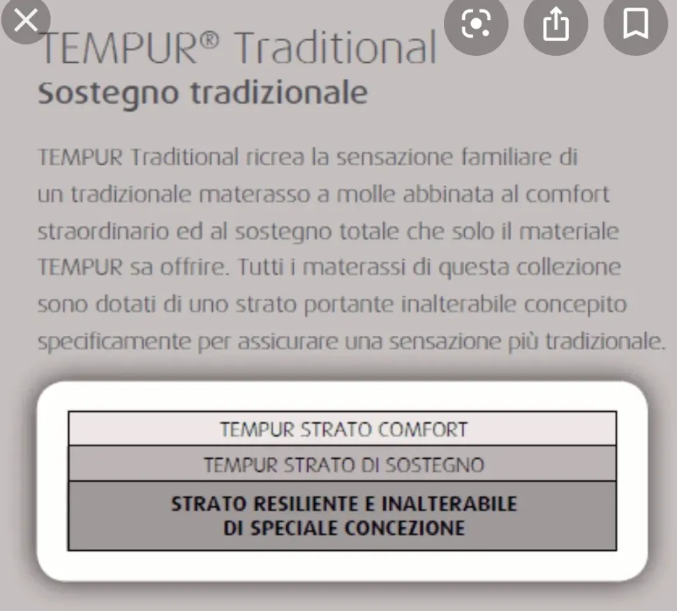 Materasso Tempur Tempur sentation traditional nuovi a prezzi mai visti SCONTATO