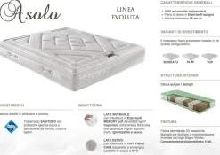 Materasso una piazza e mezza molle insacchettate Sogno veneto in Offerta Outlet