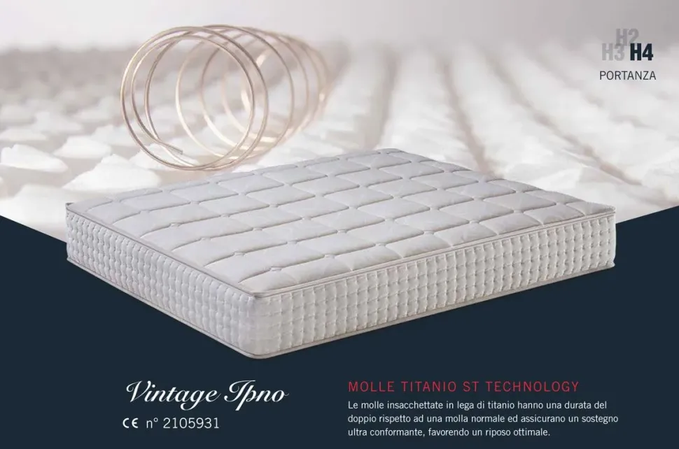 Materasso Vintage ipno matrimoniale molle Manifattura falomo