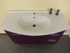 Mobile arredo bagno A terra Birex Idrobath viola con sconto
