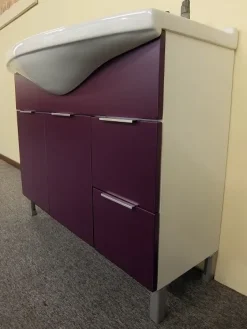 Mobile arredo bagno A terra Birex Idrobath viola con sconto