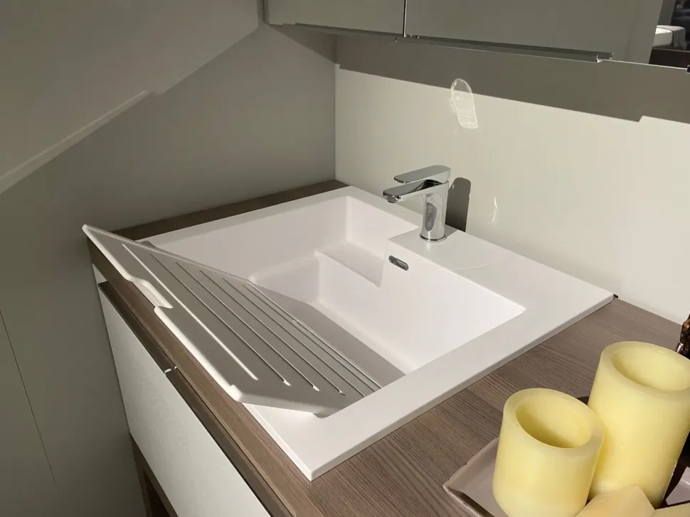 Mobile arredo bagno A terra Ideagroup Time lavanderia in svendita