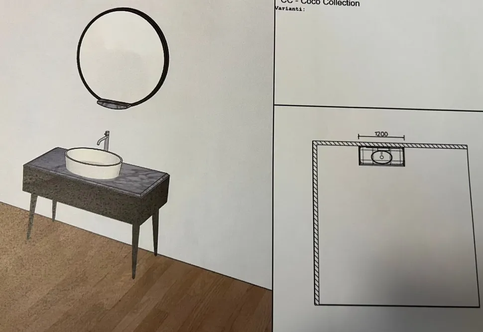 Mobile arredo bagno A terra Callesella Coco' in offerta