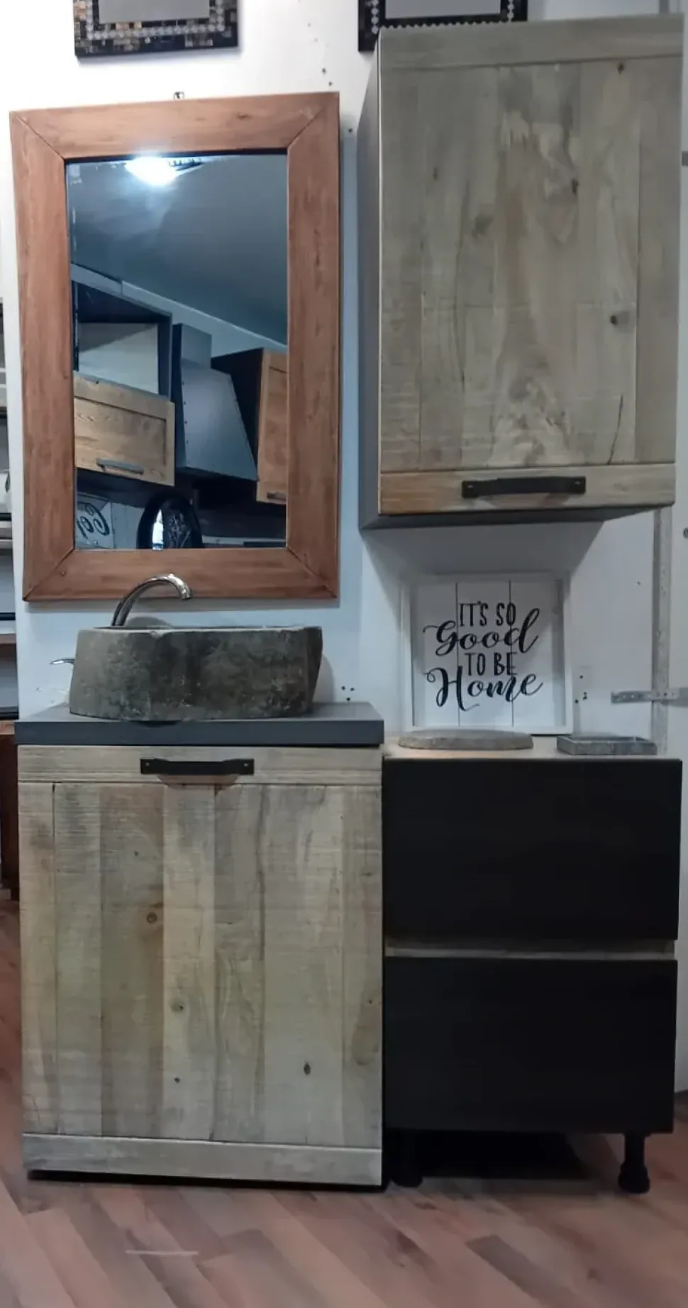 Mobile arredo bagno A terra Nuovi mondi collection Mobile bagno industrial a prezzi scontati