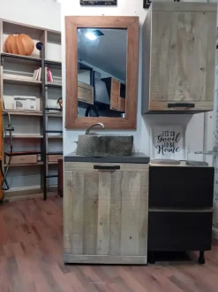 Mobile arredo bagno A terra Nuovi mondi collection Mobile bagno industrial a prezzi scontati