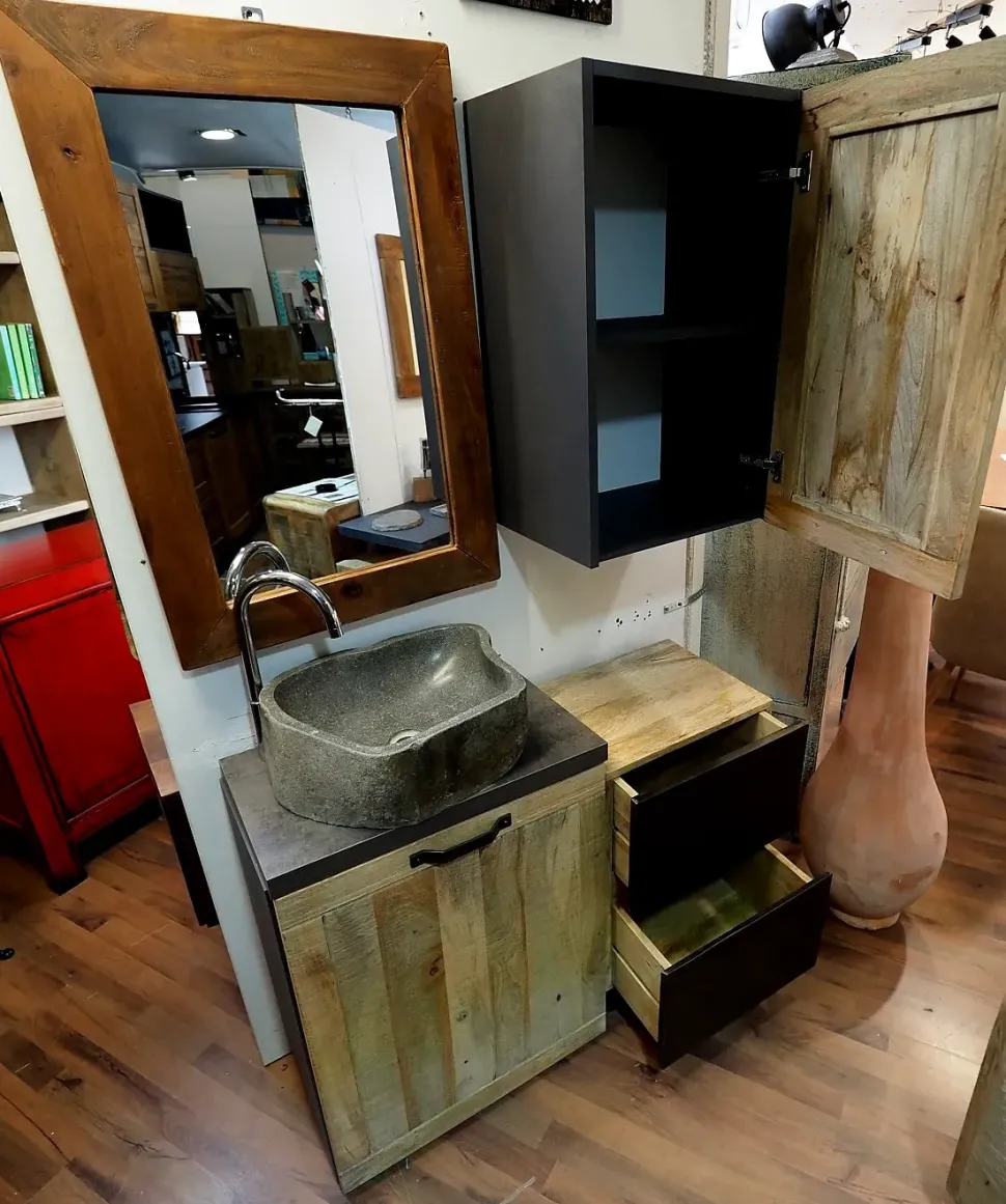 Mobile arredo bagno A terra Nuovi mondi collection Mobile bagno industrial a prezzi scontati