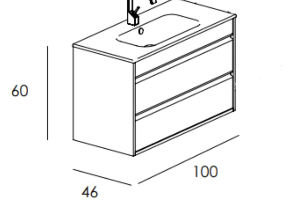 Mobile arredo bagno smart.46-01 calypso Mastella: mobile bagno sospeso A PREZZI OUTLET