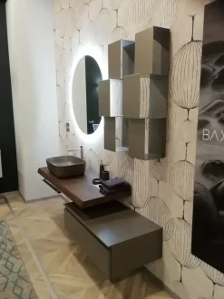 Mobile arredo bagno Sospeso Baxar Legno con sconto