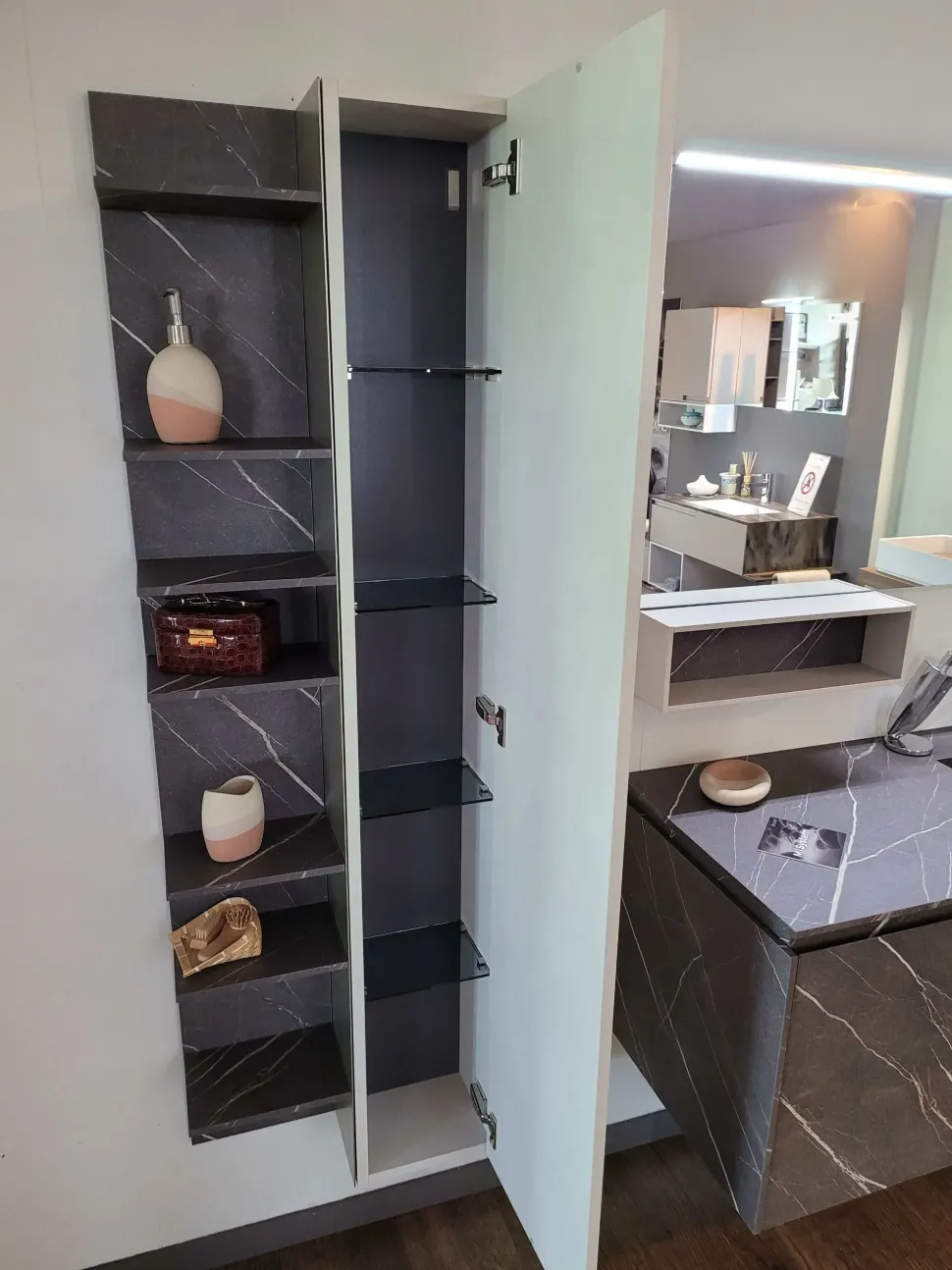 Mobile arredo bagno Sospeso Baxar Hpl m2 system in offerta