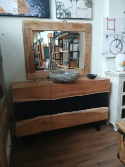 Mobile bagno a terra bagno bagno design wave di Outlet etnico SCONTATO - 46%