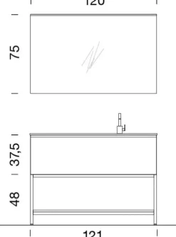 Mobile bagno A terra Bgo Compab con forte sconto