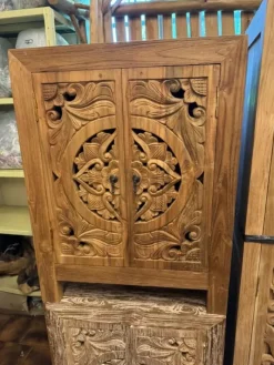 Mobile bagno A terra Mobile bagno oriente teak Outlet etnico scontato - 30%