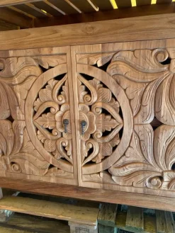 Mobile bagno A terra Mobile bagno oriente teak Outlet etnico scontato - 30%