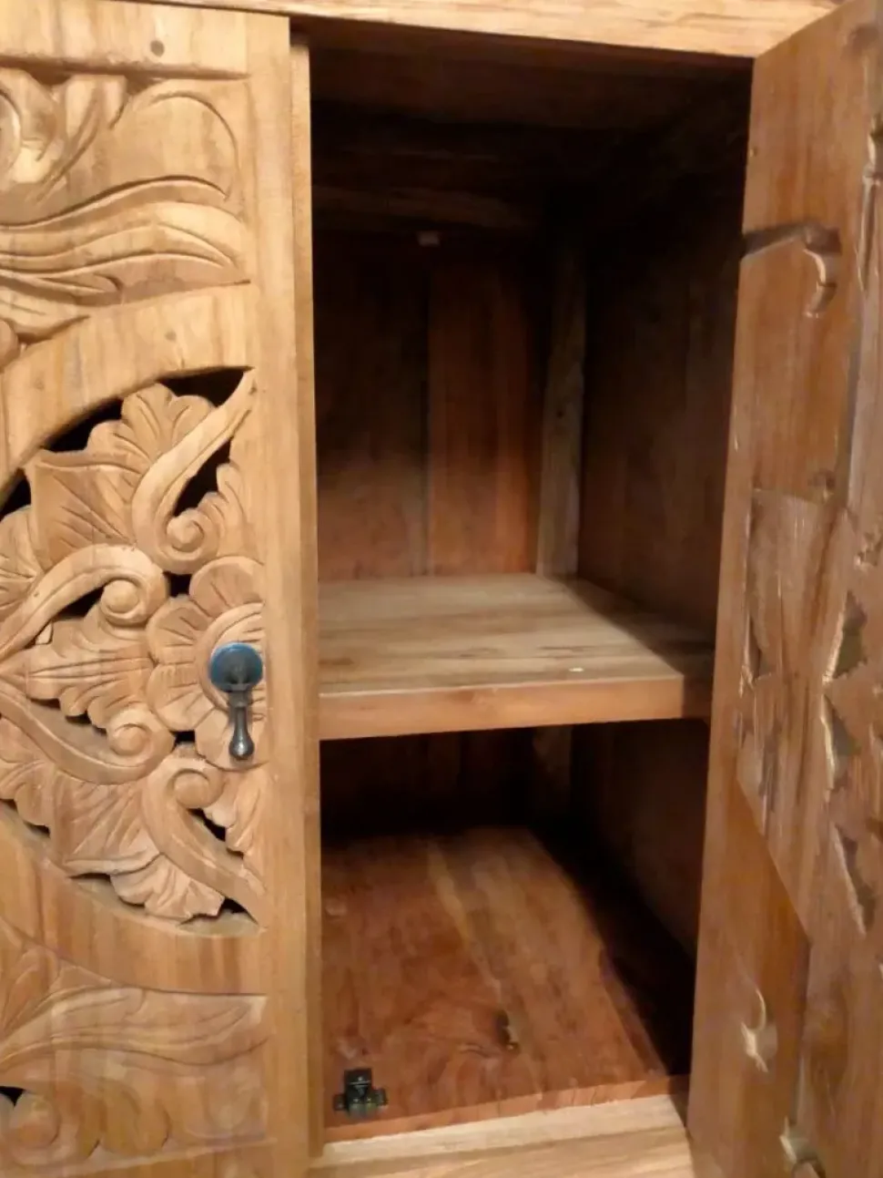 Mobile bagno A terra Mobile bagno oriente teak Outlet etnico scontato - 30%