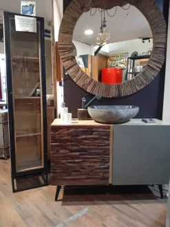 Mobile bagno A terra Mobile bagno quercia di rovere design Nuovi mondi collection scontato - 46%