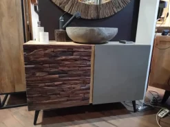 Mobile bagno A terra Mobile bagno quercia di rovere design Nuovi mondi collection scontato - 46%