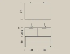 Mobile bagno A terra Up011 Compab a prezzo scontato