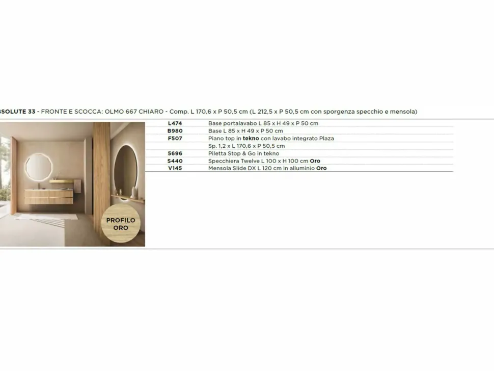 Mobile bagno Arbi Absolute 33 IN OFFERTA OUTLET