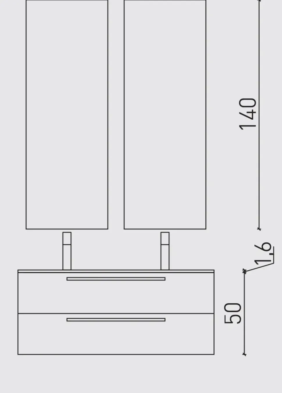 Mobile bagno Archeda Composizione light 09 in OFFERTA OUTLET