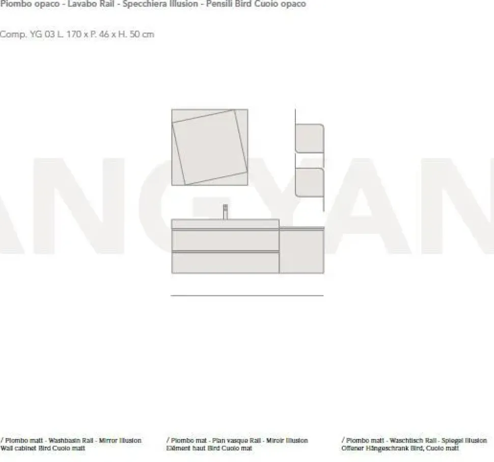 Mobile bagno Ardeco yang 3 Ardeco SCONTATO a PREZZI OUTLET