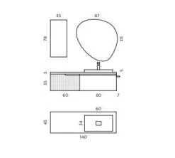 Mobile bagno Artigianale Canneto 140 IN OFFERTA OUTLET