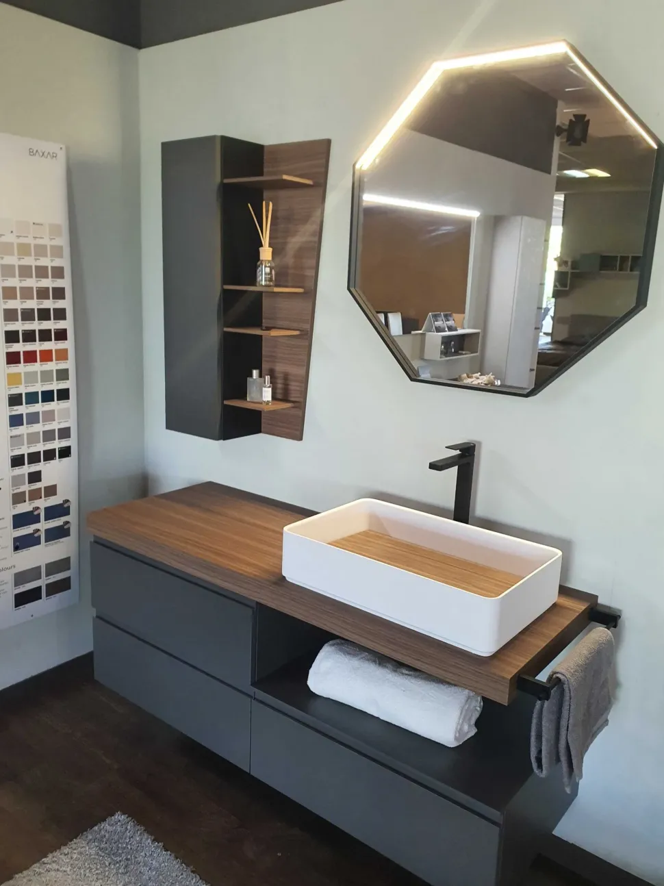 Mobile bagno Baxar Surf grigio fumè IN OFFERTA OUTLET