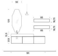 Mobile bagno Bg006 Compab SCONTATO a PREZZI OUTLET