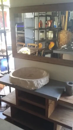 Mobile bagno Collezione esclusiva Mobile bagno  zen iroko i  legno di noce indiano  in offerta outlet IN OFFERTA OUTLET