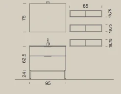 Mobile bagno Compab Up012 IN OFFERTA OUTLET