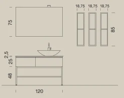 Mobile bagno Compab Up017 IN OFFERTA OUTLET