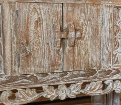 Mobile bagno design Mobile consolle bagno teak decapato di Outlet etnico in OFFERTA OUTLET - 33%